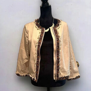 Live a little distressed leopard blazer with zipper‎